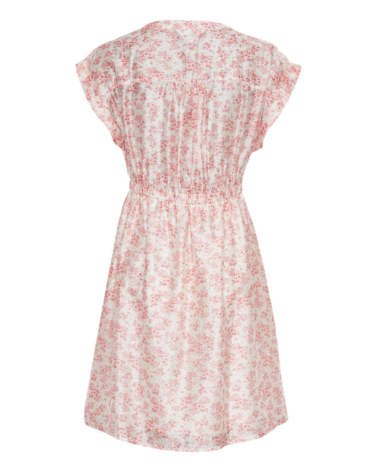 Isadora Ss Shirt Dress Aop - Chalk Pink Flower