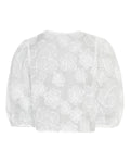 Ismene 3/4 Shirt Emb - Bright White