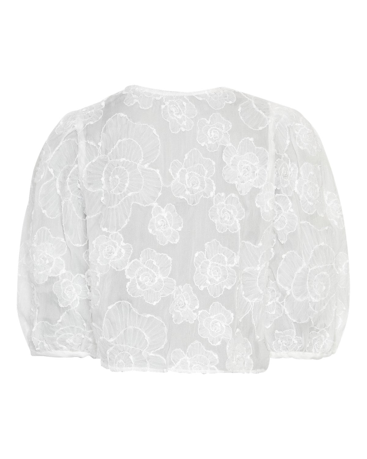 Ismene 3/4 Shirt Emb - Bright White