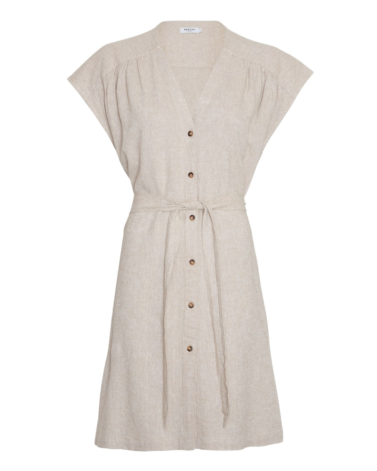 Jovene Ginia Ss Dress - Sand