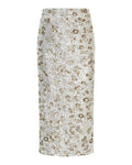 Moss Copenhagen Magnolia Hw Kjol Emb - Silver T Coco