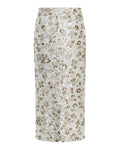 Moss Copenhagen Magnolia Hw Kjol Emb - Silver T Coco