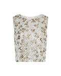Magnolia Sl Top Emb - Silver T Coco