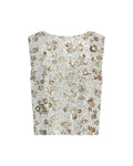 Magnolia Sl Top Emb - Silver T Coco