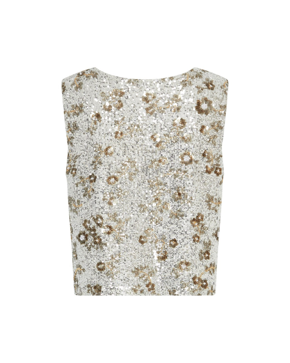 Magnolia Sl Top Emb - Silver T Coco