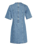 Mairi Ada Ss Dress - Mid Blue Wash