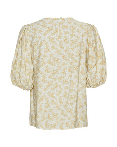 Marva Ladonna 2/4 Top Aop - Reed Yellow