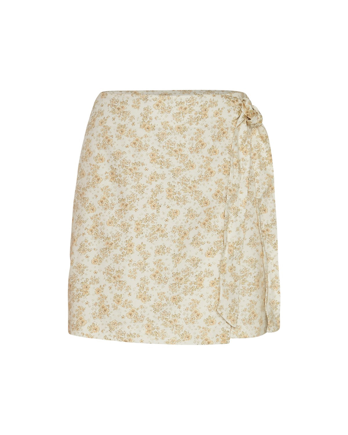 Marva Ladonna Wrap Skirt Aop - Reed Yellow