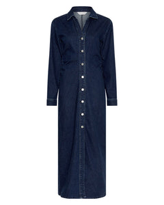Mow Shirt Dress - Dark Blue Wash