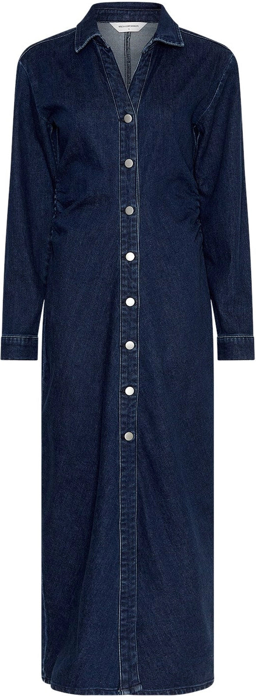 Mow Shirt Dress - Dark Blue Wash