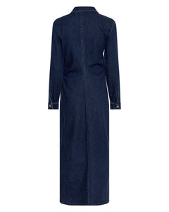Mow Shirt Dress - Dark Blue Wash