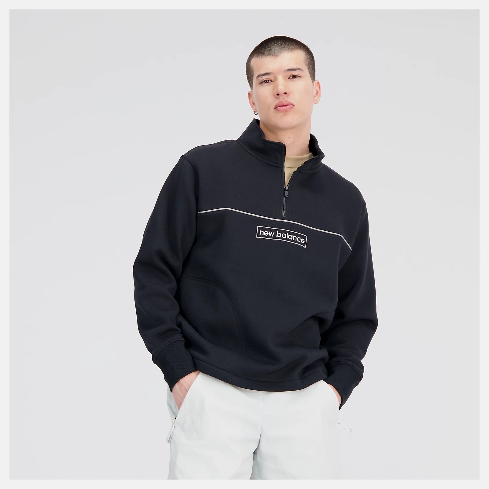 Essentials Winter 1/4 Zip - Black