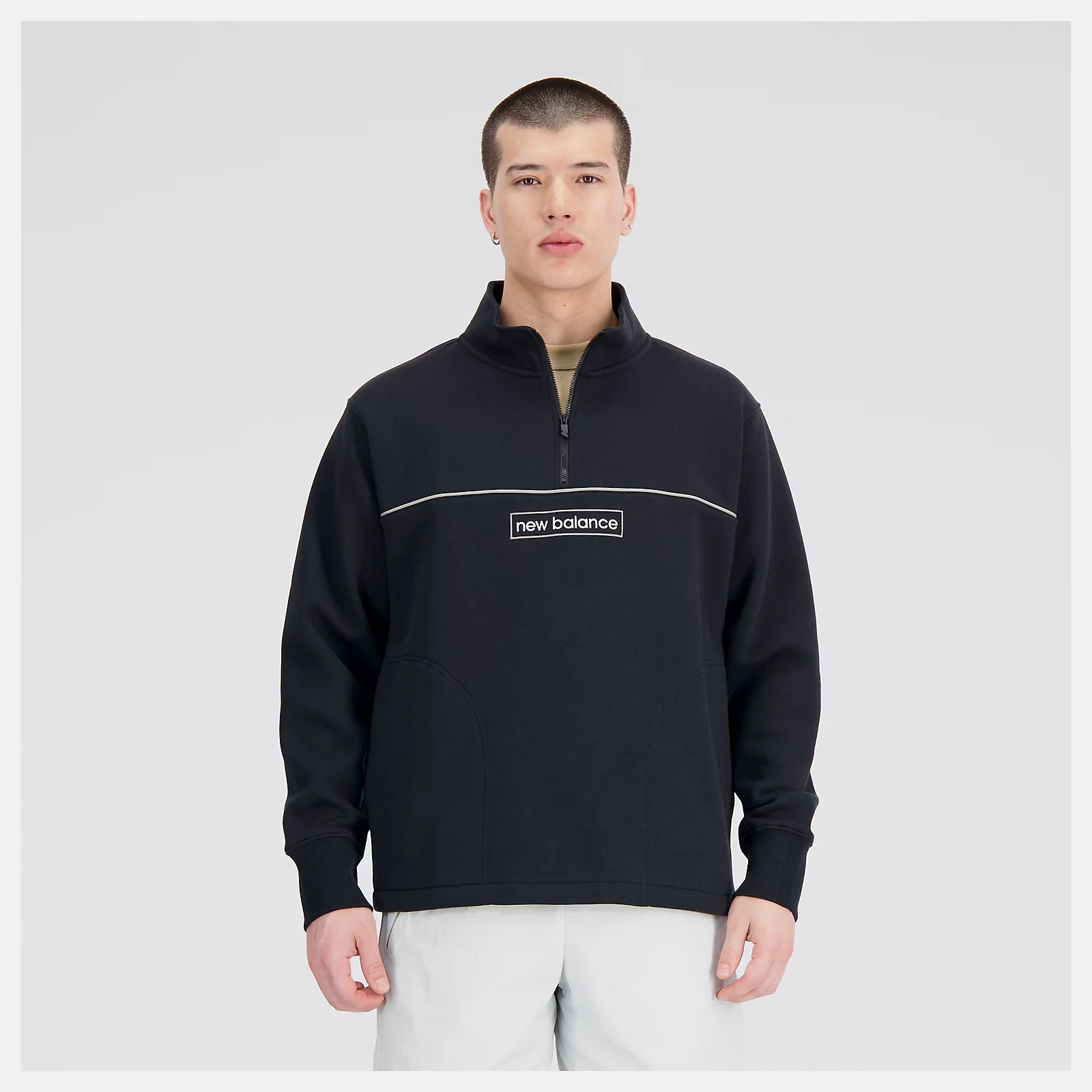 Essentials Winter 1/4 Zip - Black