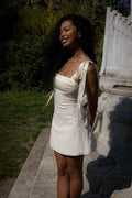 Ella Fitted Mini Dress - Ivory