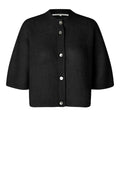 Andrea Knit Rib Cardigan - Svart