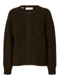 Selected Femme Lulu Ls Knit Short Cardigan - Delicioso Melange