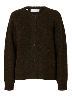 Lulu Ls Knit Short Cardigan - Delicioso Melange