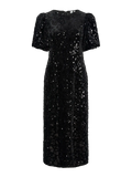 Yassofie 2/4 Sequin Midi Dress - Svart
