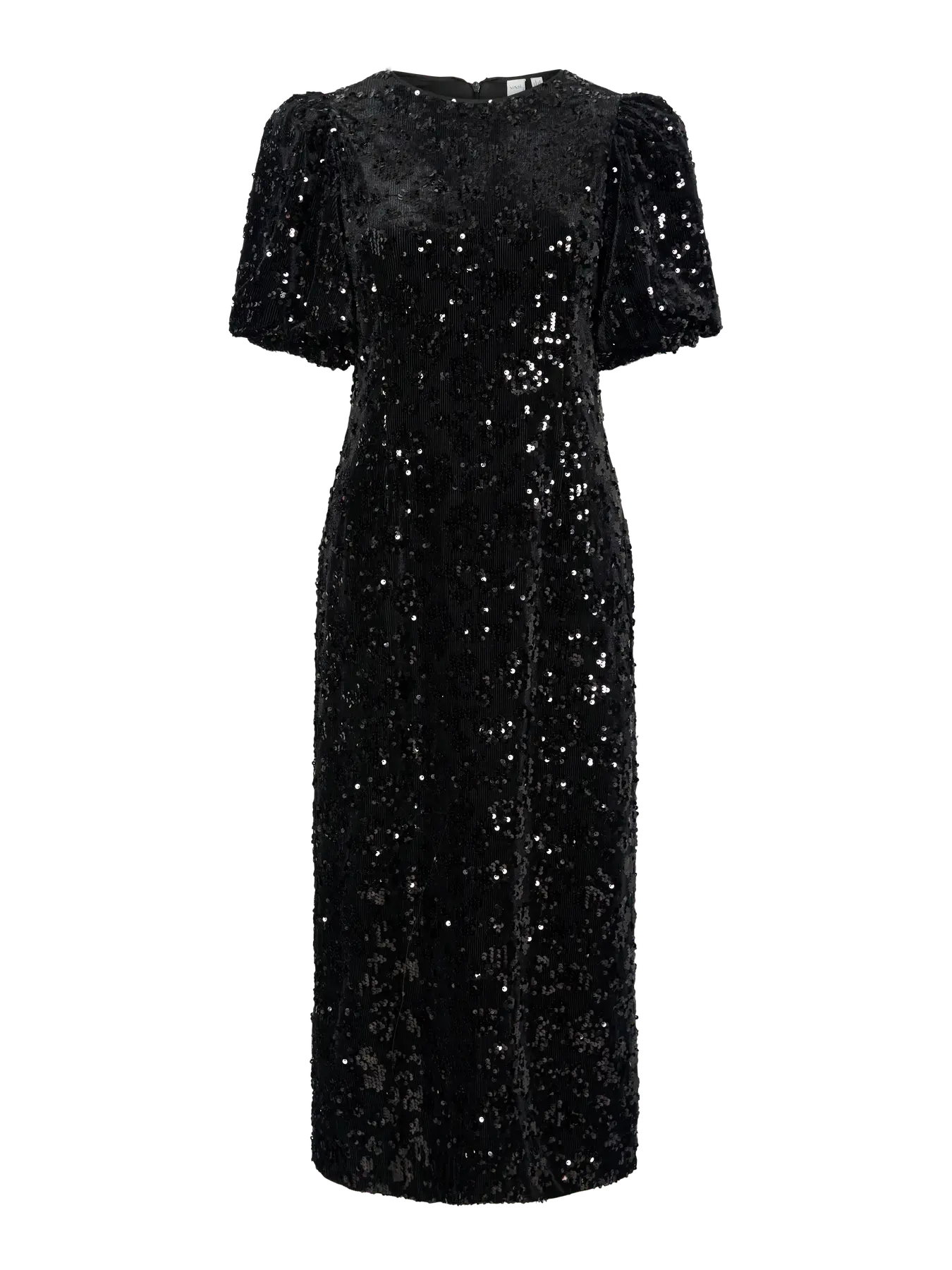 Yassofie 2/4 Sequin Midi Dress - Svart