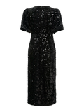 Yassofie 2/4 Sequin Midi Dress - Svart