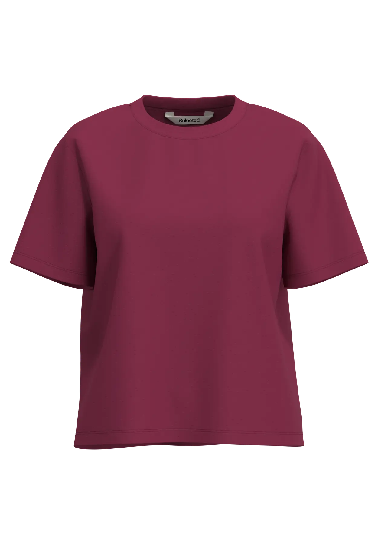 Essential Ss Boxy Tee - Anemone