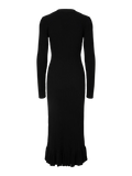 Yasmikla Ls Long Knit Dress - Svart