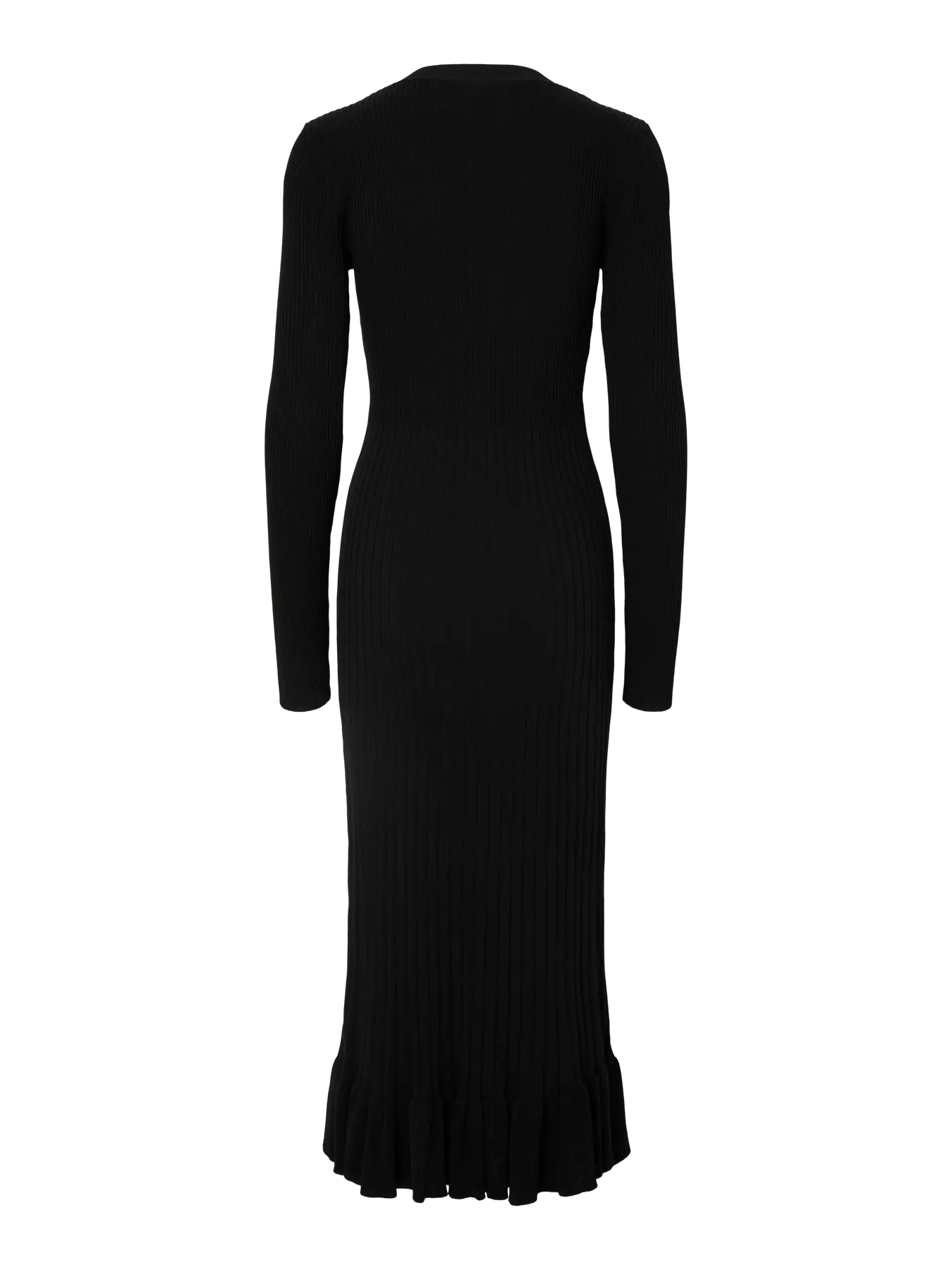 Yasmikla Ls Long Knit Dress - Svart