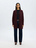 Selected Femme Lulu Lång Kofta - Fig Melange