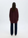 Selected Femme Lulu Lång Kofta - Fig Melange