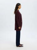 Selected Femme Lulu Lång Kofta - Fig Melange