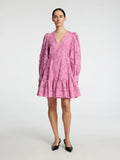 Calli-Sadie Ls Short V-Neck Dress Ff - Rosebloom
