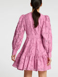 Calli-Sadie Ls Short V-Neck Dress Ff - Rosebloom