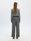 Wide-Rita Lano Mw Pant - Medium Grey Melange
