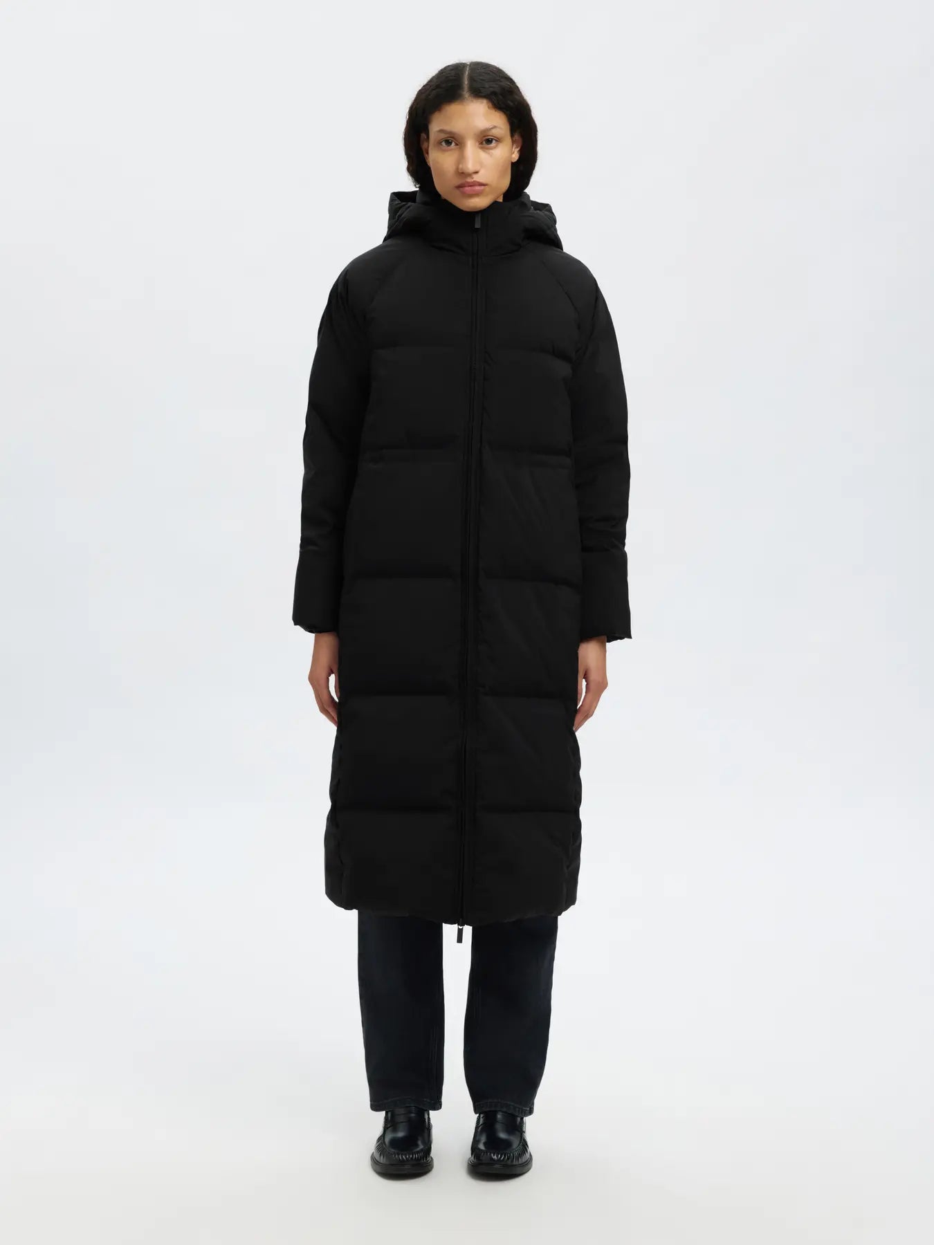 Maya Down Long Coat - Svart