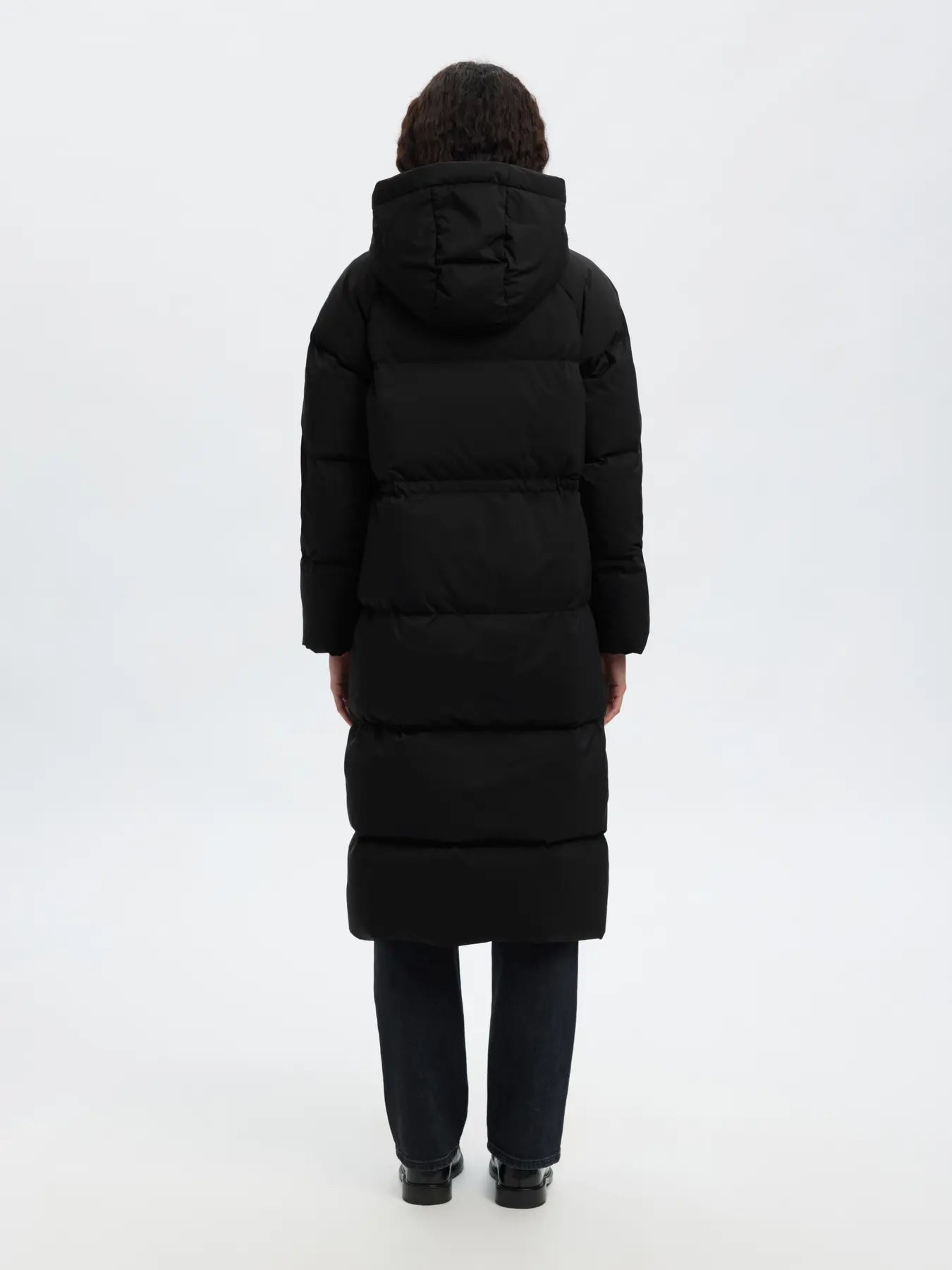 Maya Down Long Coat - Svart