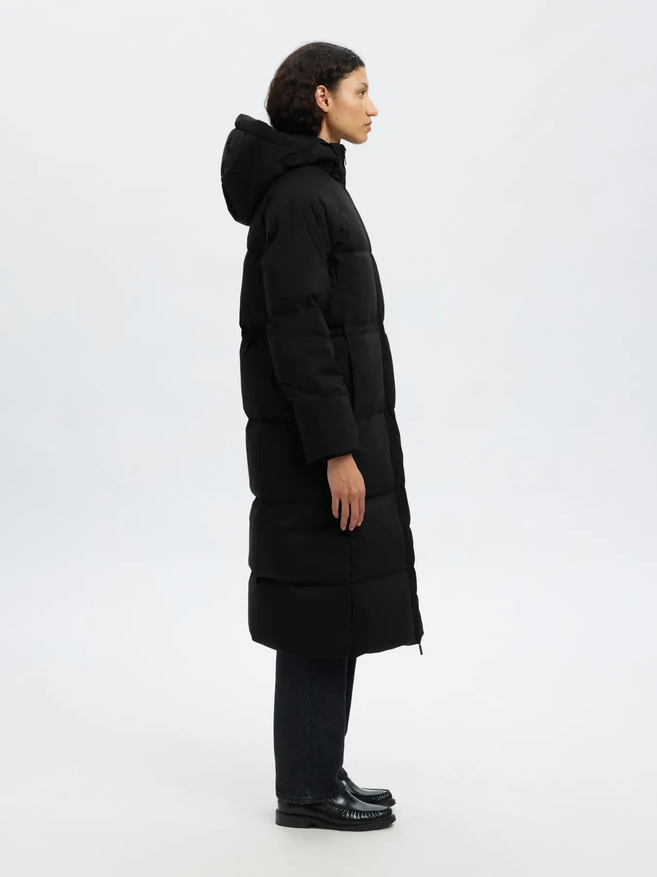 Maya Down Long Coat - Svart