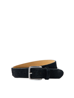 Caroline Cow Belt - Black
