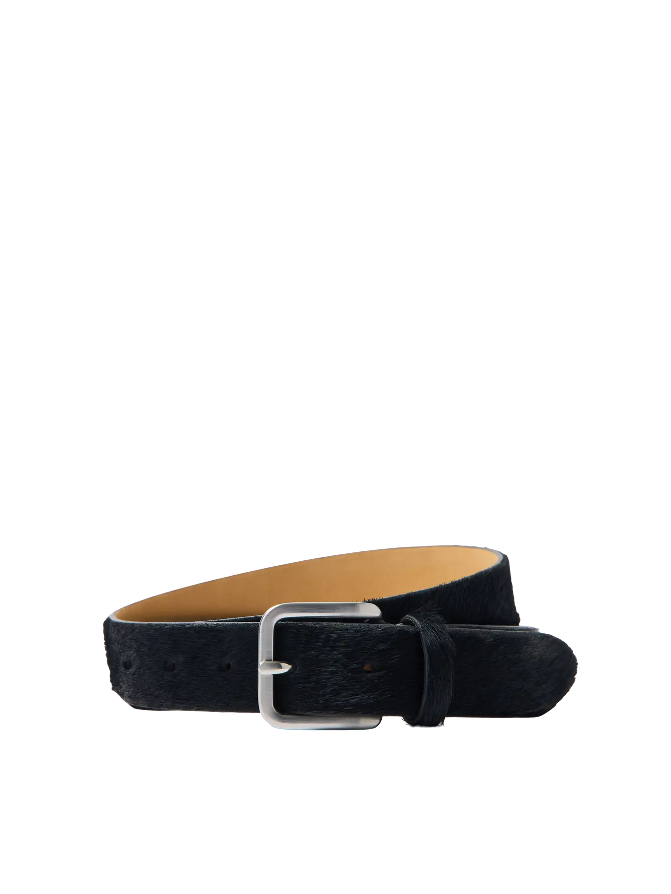 Caroline Cow Belt - Svart
