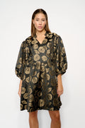 Pina Aya Wrap Dress - Gold Mix