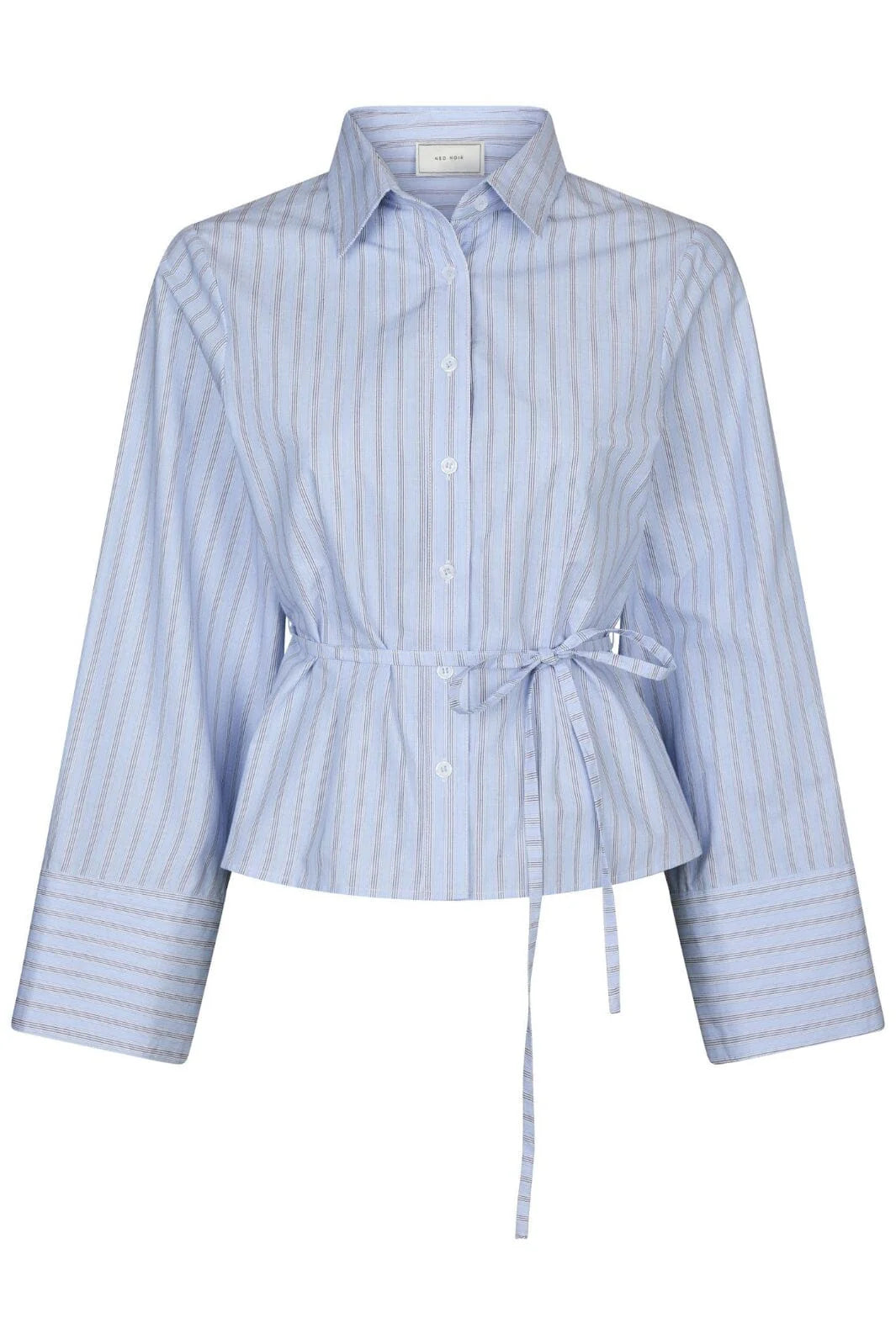 Clarida Stripe Shirt - Ljusblå