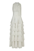 Marli Dot Dress - Vit