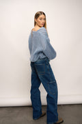 Joseph Knit Sweater - Dusty Blue