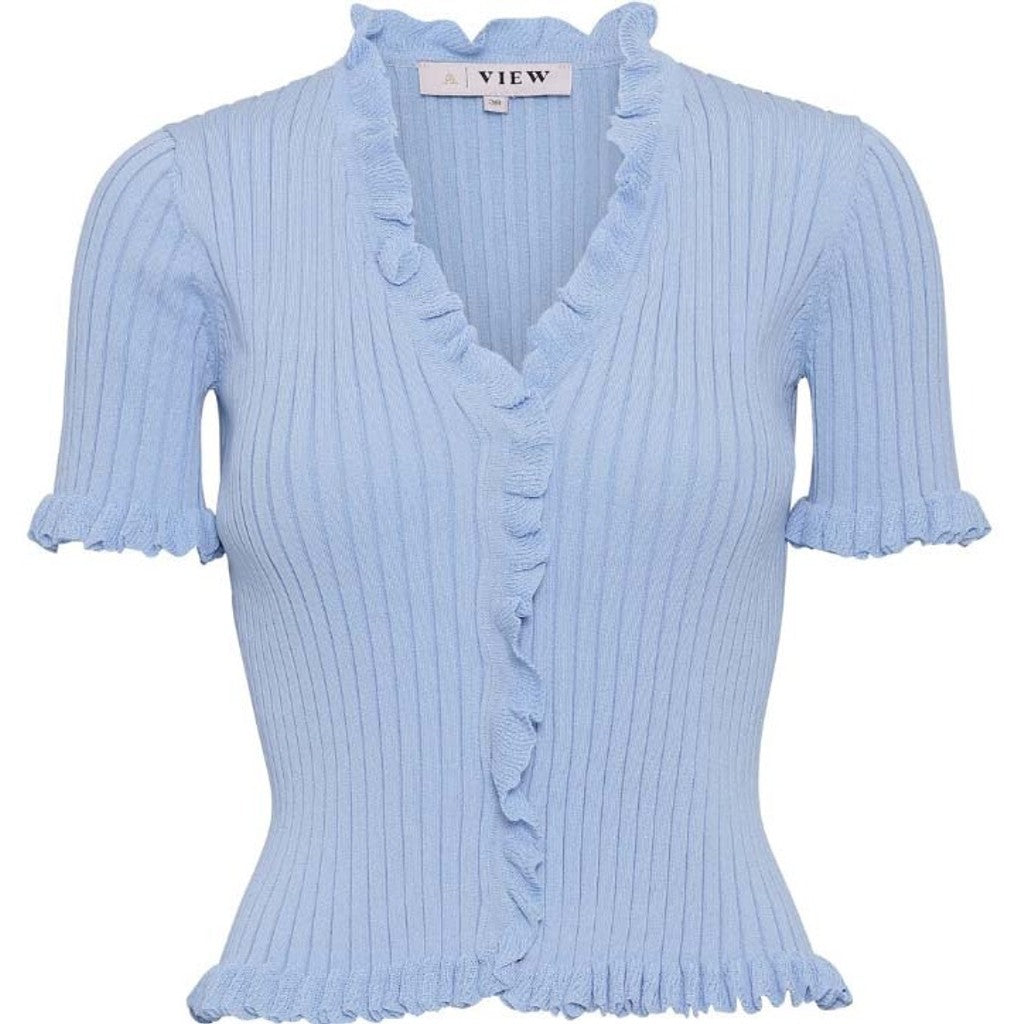 Fabia SS Tee - Ljusblå