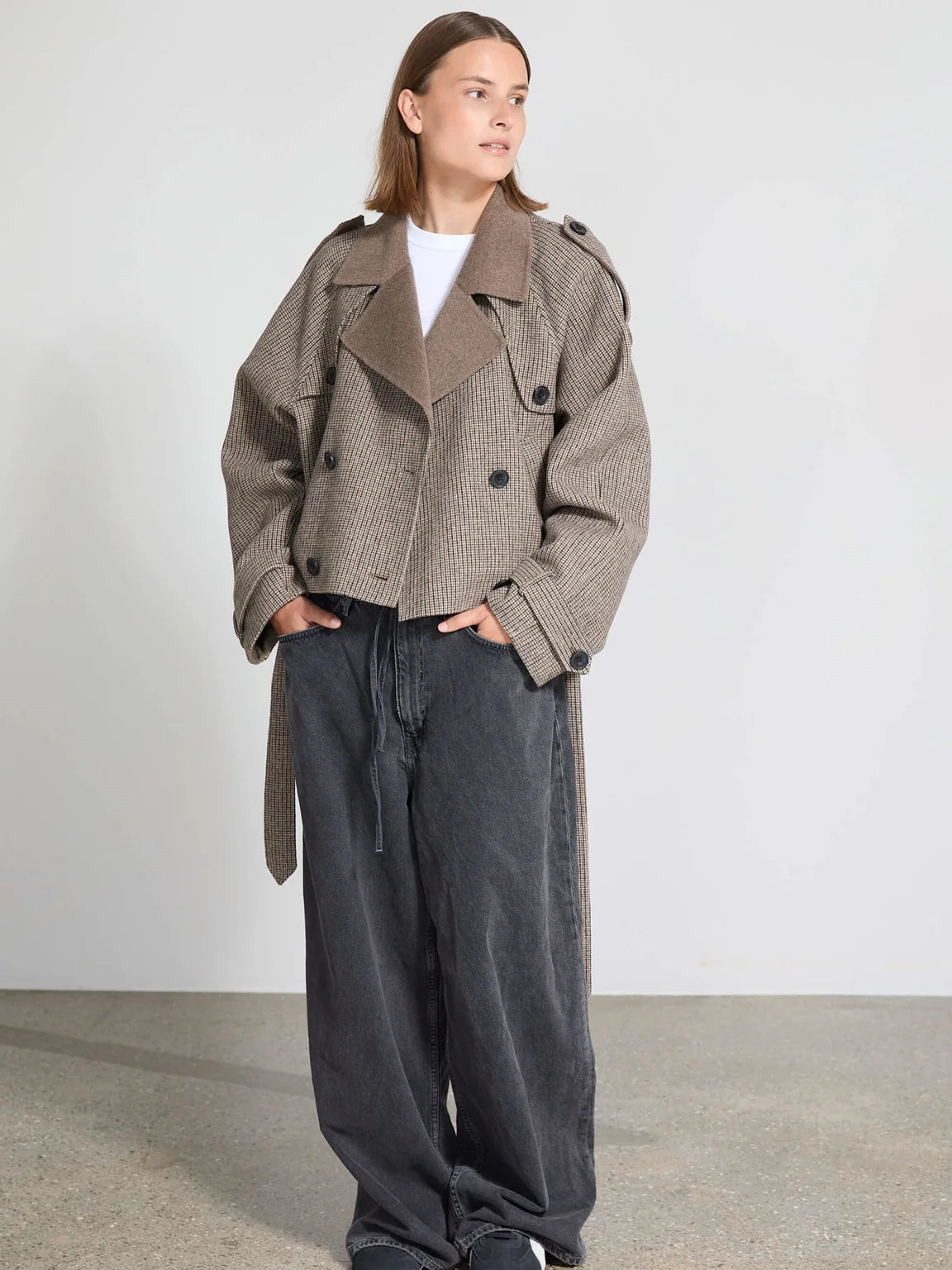 John Jacket Checked - Beige