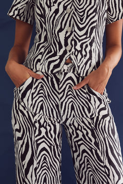 Stormy Jeans - Taleah Zebra Print
