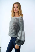Liana Knit Sweater - Grey Melange Mix