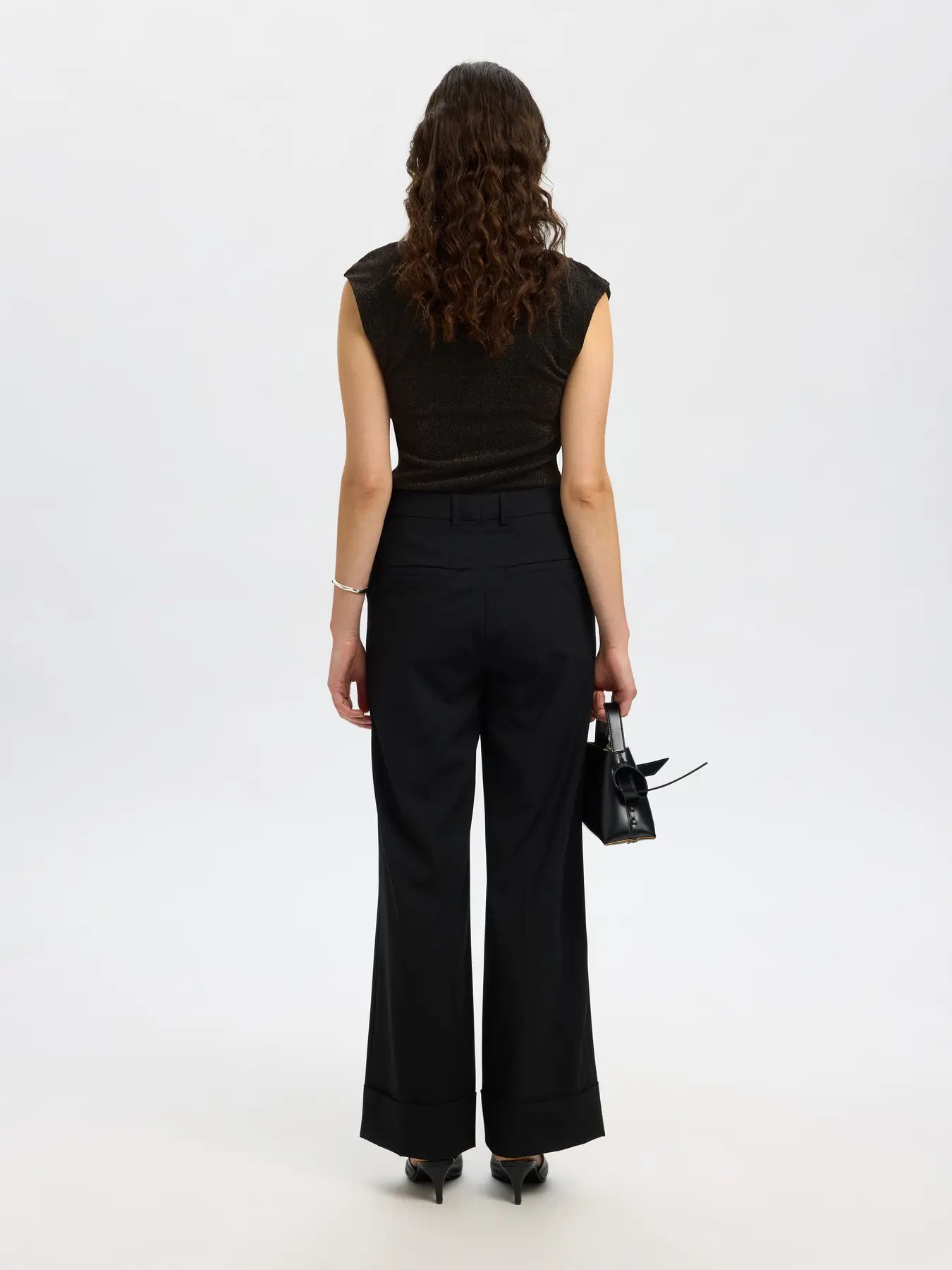 Anja Sl Slim Top - Svart