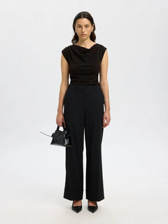 Anja Sl Slim Top - Black