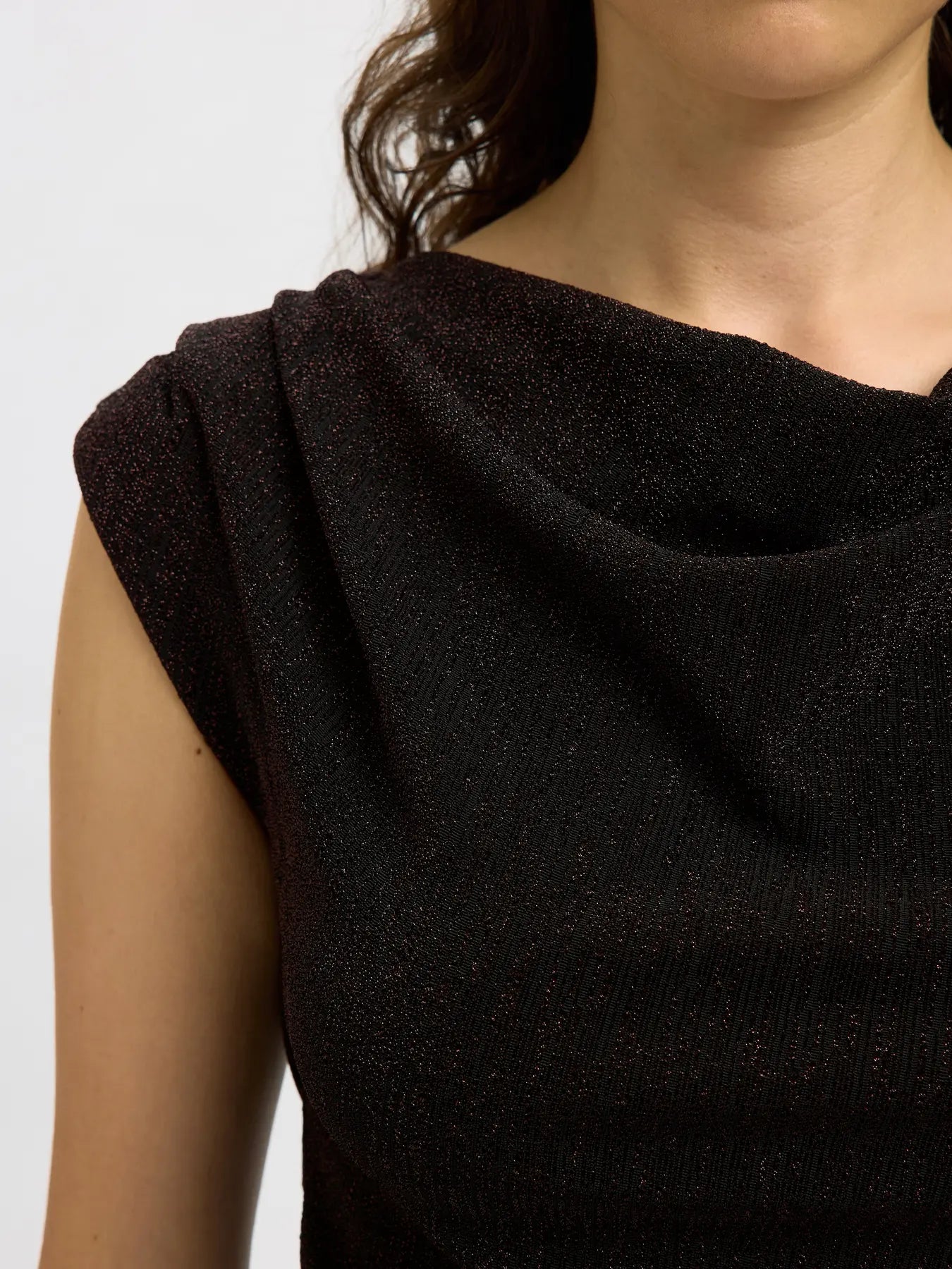 Anja Sl Slim Top - Svart