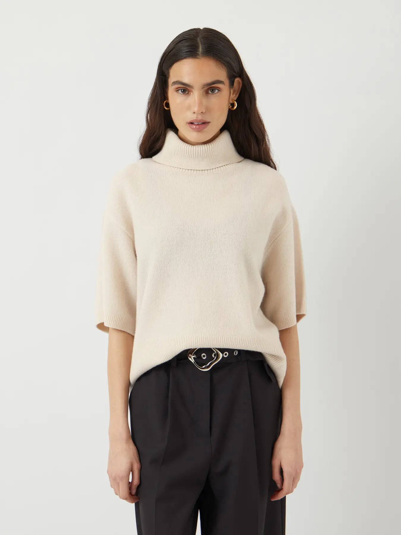 Yasemila 2/4 Wool Knit Pullover S. - Sandshell